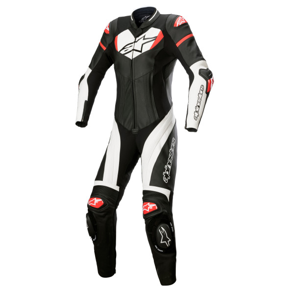 Alpinestars Alpinestars stella gp plus 1pc leather suit black white bright red